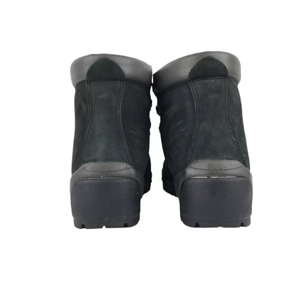 One Sport Womens Black Leather Round Toe Lace Up Outdoor Hiking Boot Size US 7.5 - Picture 5 of 10